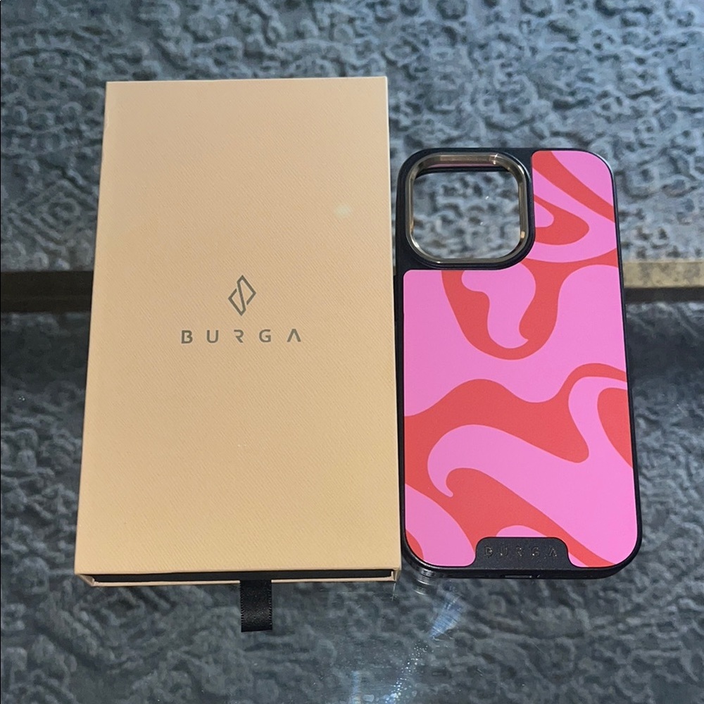 Burga Pink and Red Phone Case